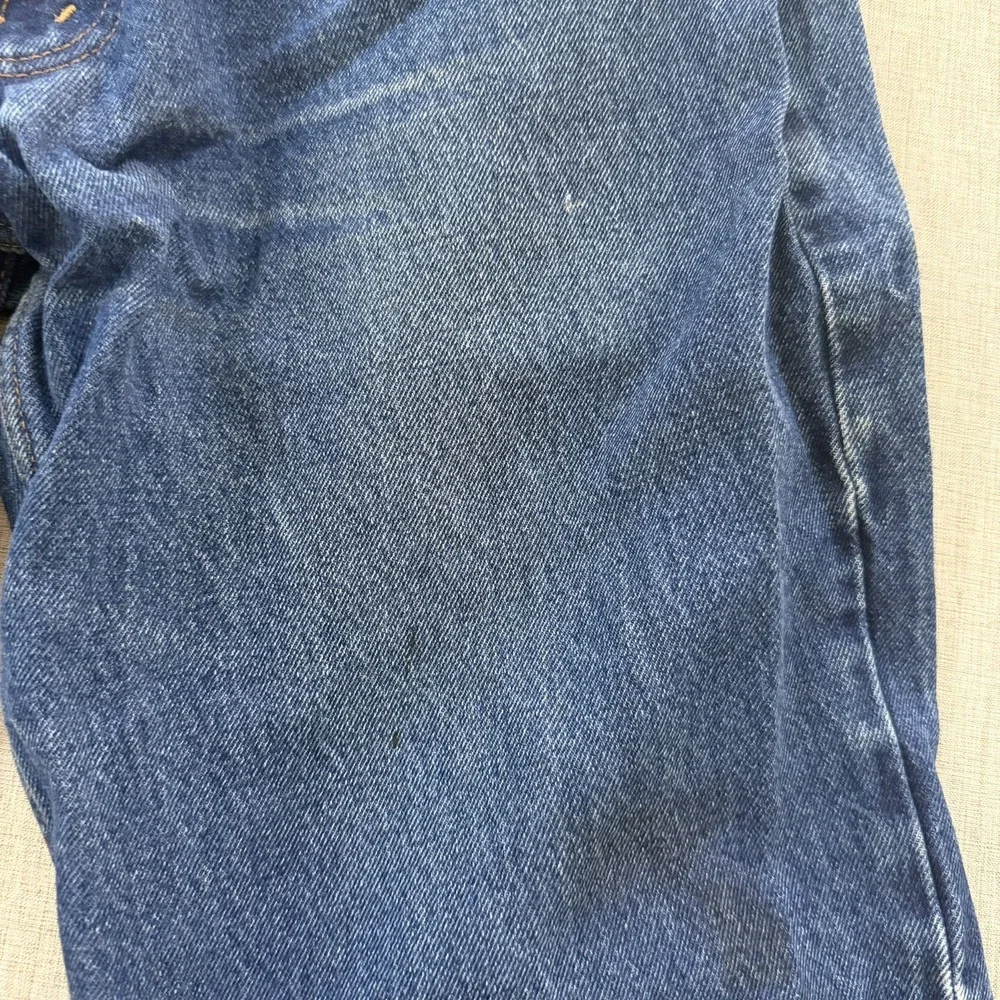 Vintage Prison Blues Denim Jeans Mens 36x31 Carpenter Workwear Made In USA